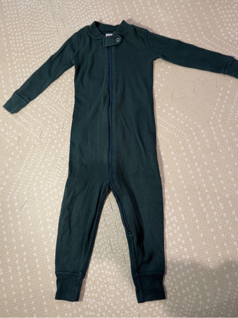 Hanna Andersson Dark Green Zip-Front Kids